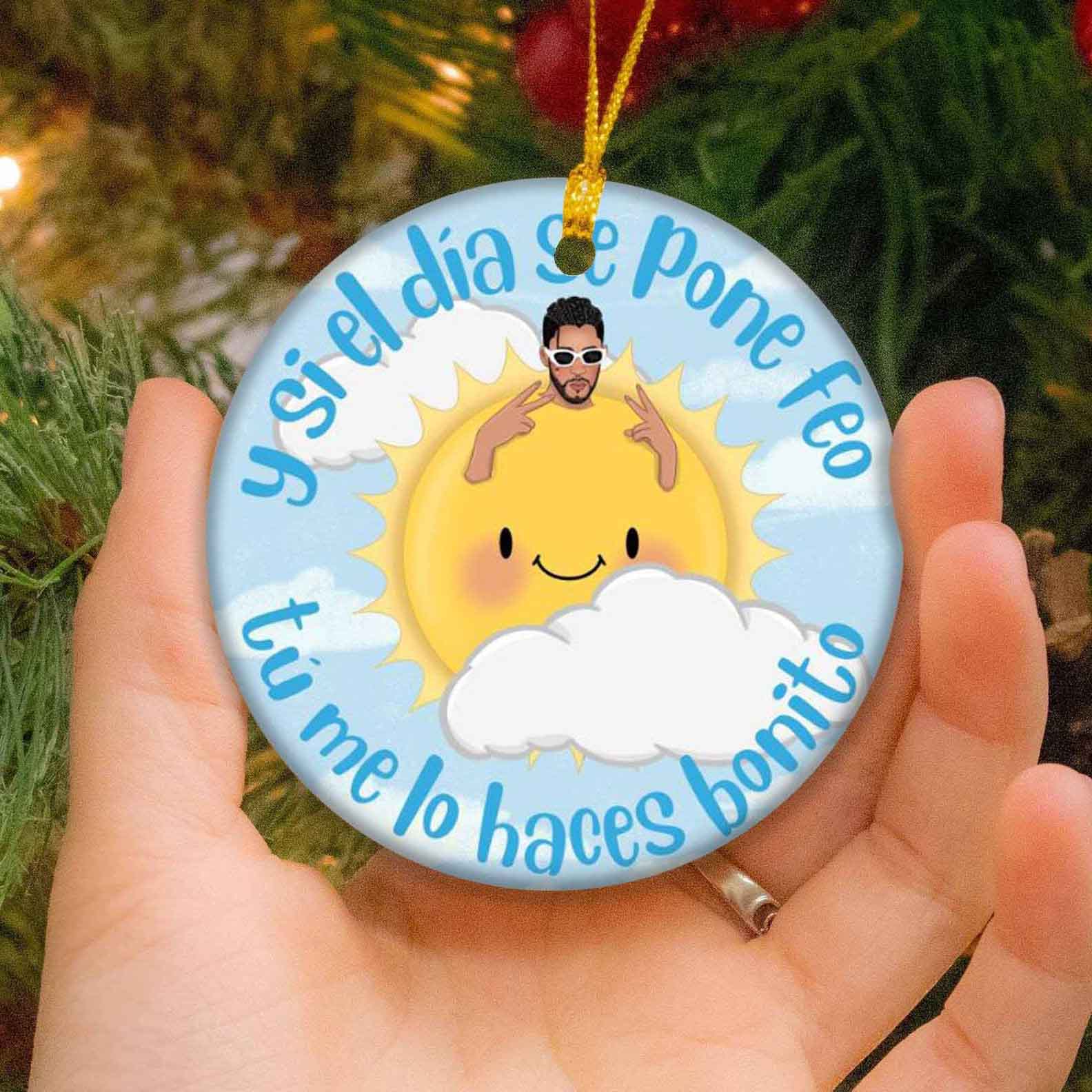 Christmas Bad Bunny Un Verano Sin Ti Ornament Holiday Gift