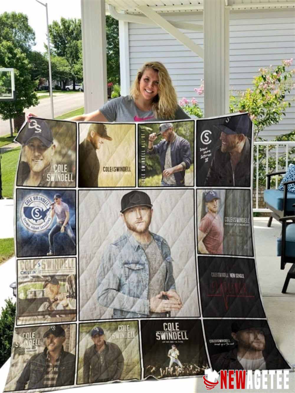 Cole Swindell Queen Size Fleece Blanket