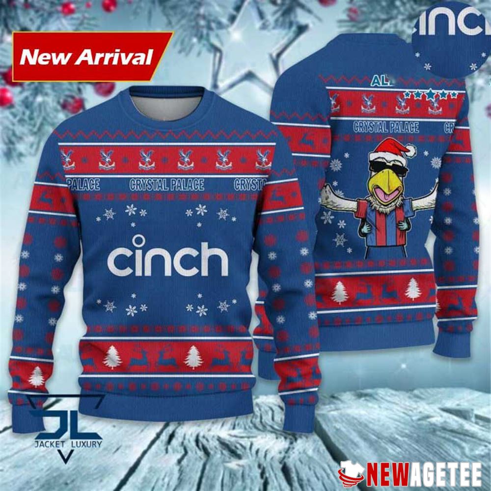 Crystal Palace Fc Mascot Premier League Ugly Christmas Sweater
