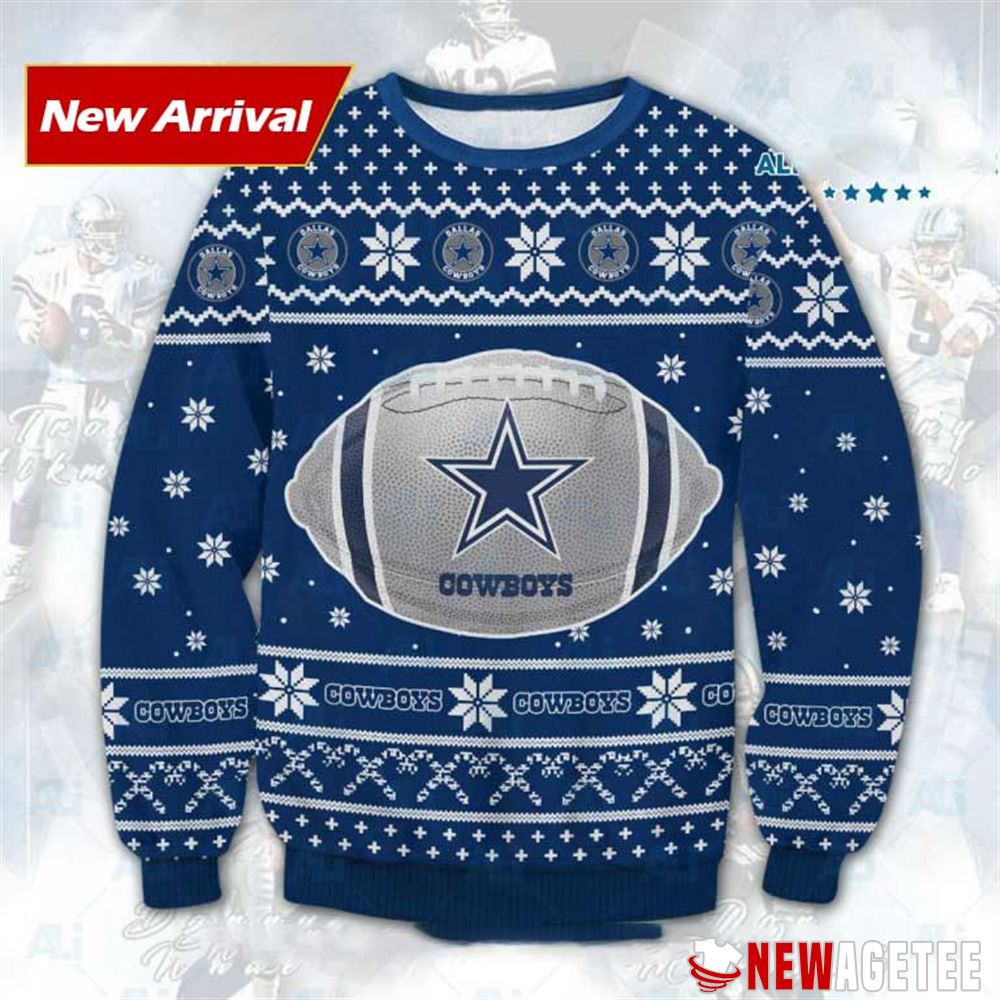 Dallas Cowboys Baseball Ugly Christmas Sweater