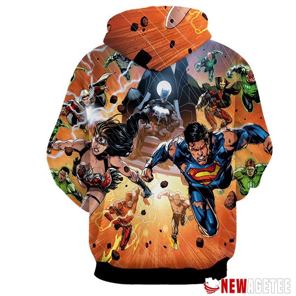 Darkseid War Justice League 50 Heroes Fighting Unisex Hoodie