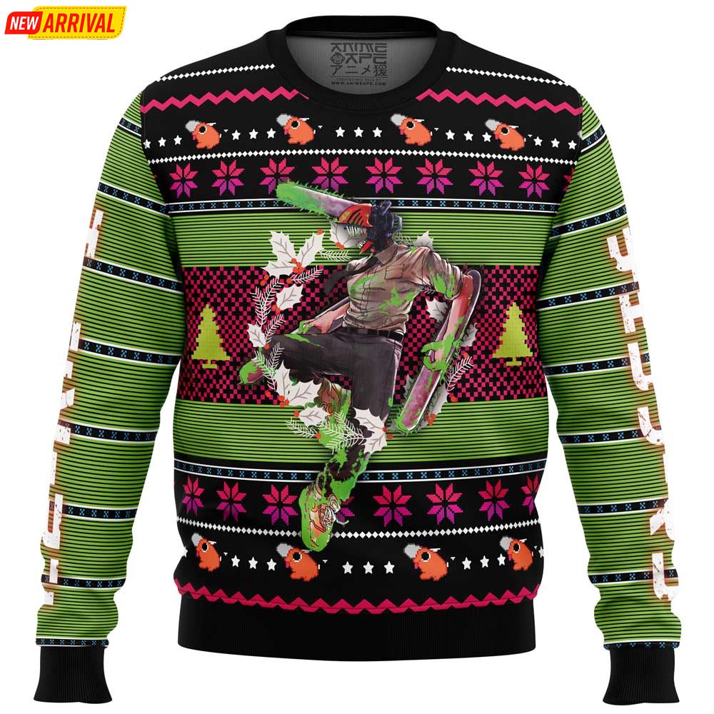 Denji Chainsaw Man Ugly Christmas Sweater