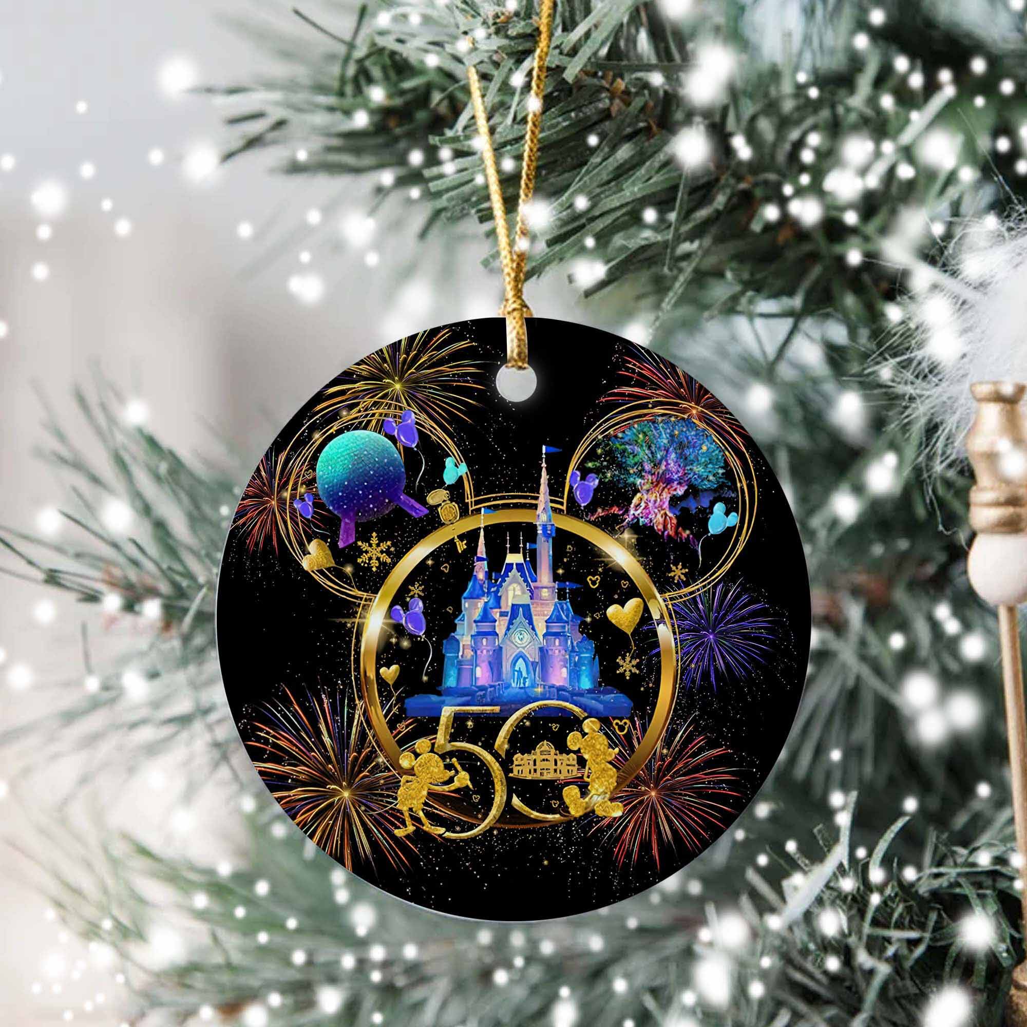 Disney 50th Anniversary Ceramic Christmas Ornament