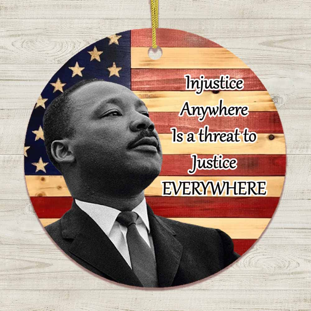 Dr Martin Luther King Jr Collage Christmas Ornament Decoration