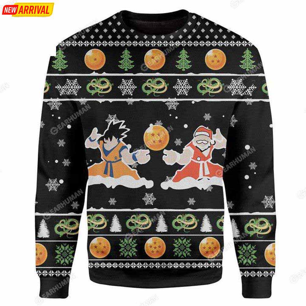 Dragon Ball Great Ape Giant Monkey Ugly Christmas Sweater Dragon Ball Great Ape Giant Monkey Ugly Christmas Sweater