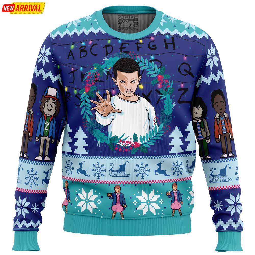 Eleven Stranger Things Ugly Christmas Sweater