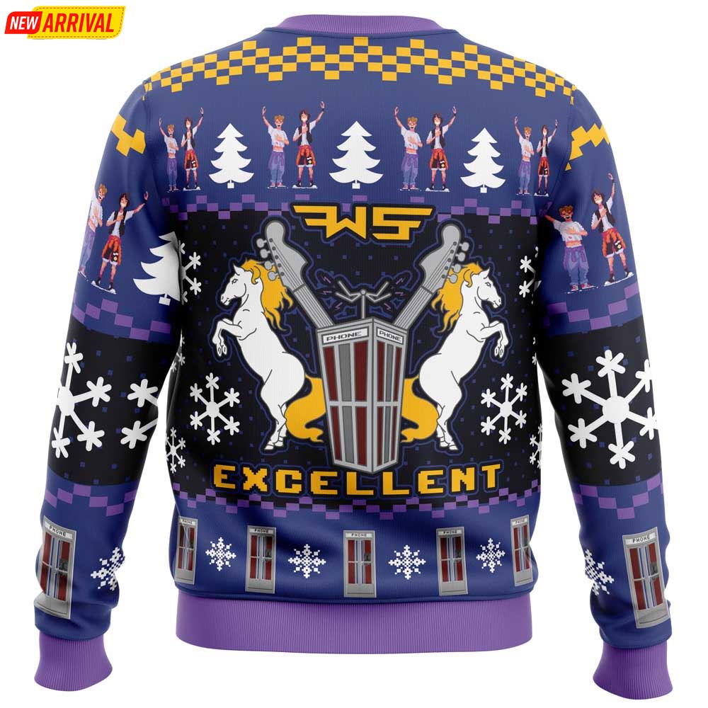 Excellent Bill And Ted Ugly Christmas Sweater