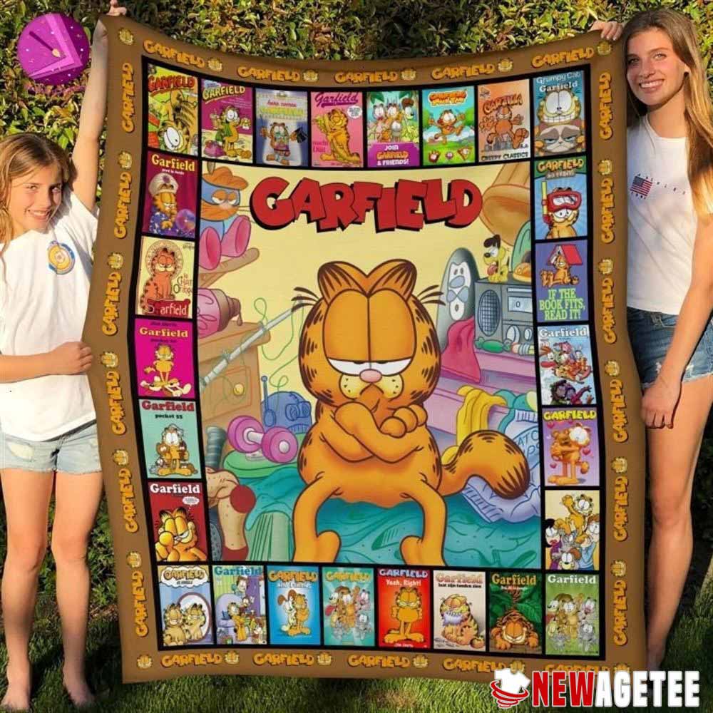 Garfield Quiltgarfield Cat Queen Fleece Blanket Garfield Quiltgarfield Cat Queen Fleece Blanket