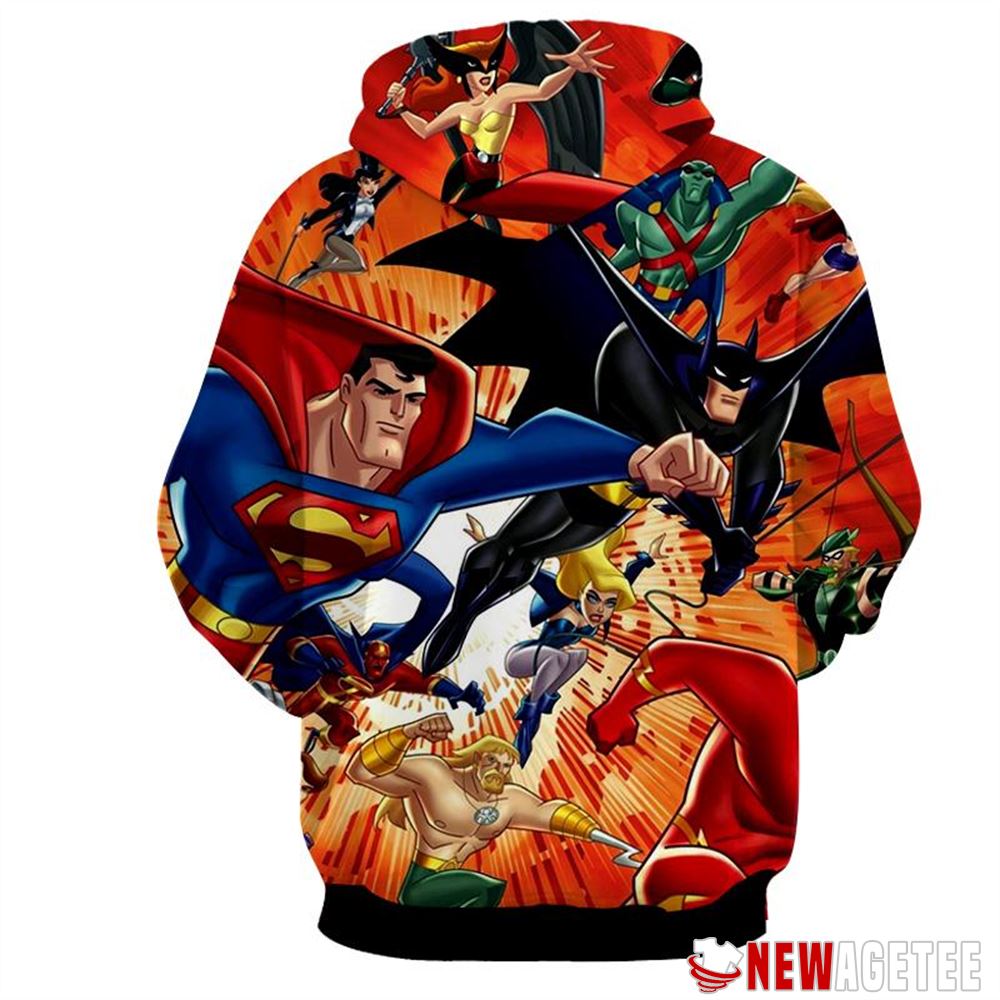George Newbern Justice League Superman Superheroes Team Unisex Hoodie