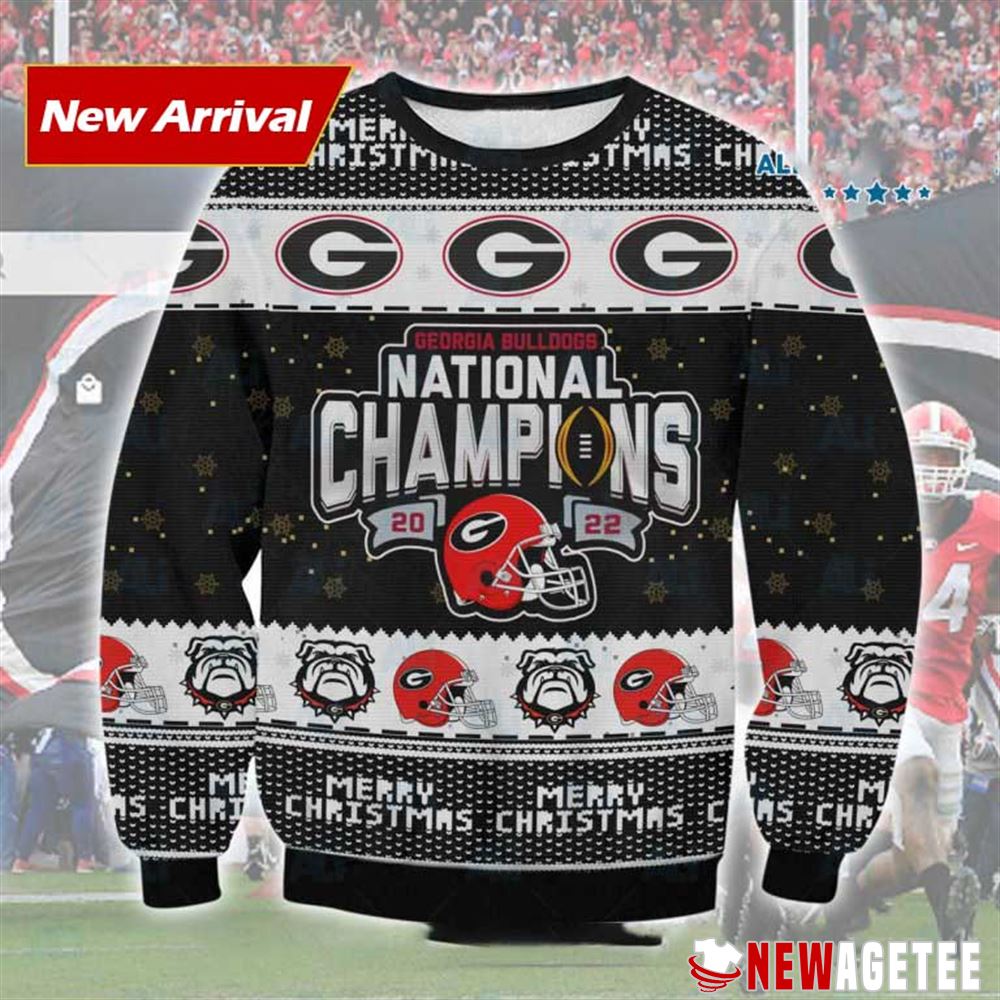 Georgia Bulldogs National Champions Ugly Christmas Sweater