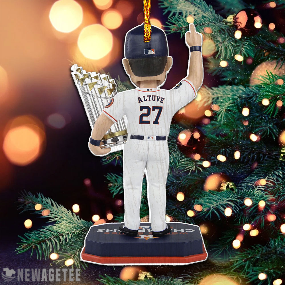 Jose Altuve 27 Houston Astros 2022 World Series Champions Christmas Ornament Decoration