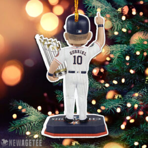Yuli Gurriel Houston Astros 2022 World Series Champions Christmas Wood Ornament Xmas Tree Decor