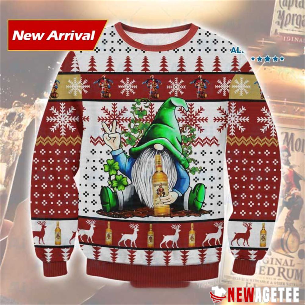 Gnome Captain Morgan Ugly Christmas Sweater