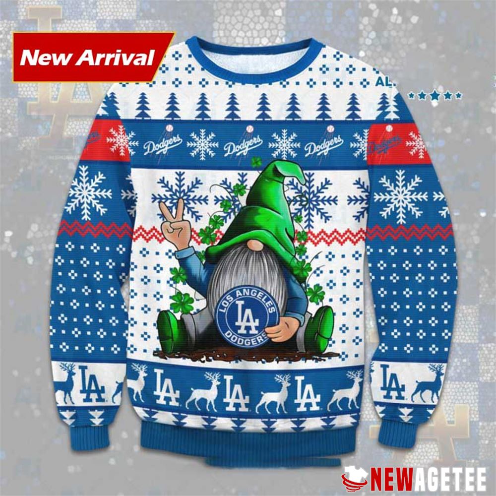 Gnome Los Angeles Dodgers Ugly Christmas Sweater
