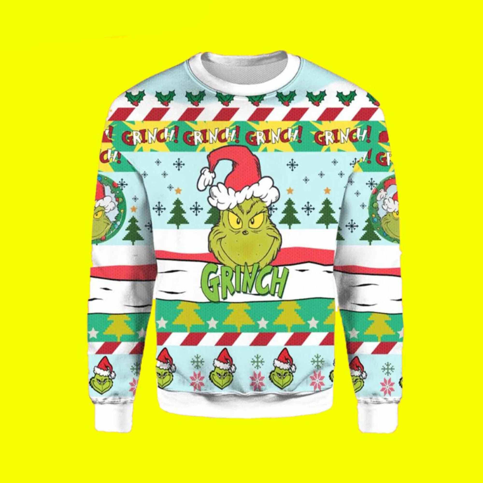 Grinch Grinch Grinch Love Santa Ugly Christmas Sweater