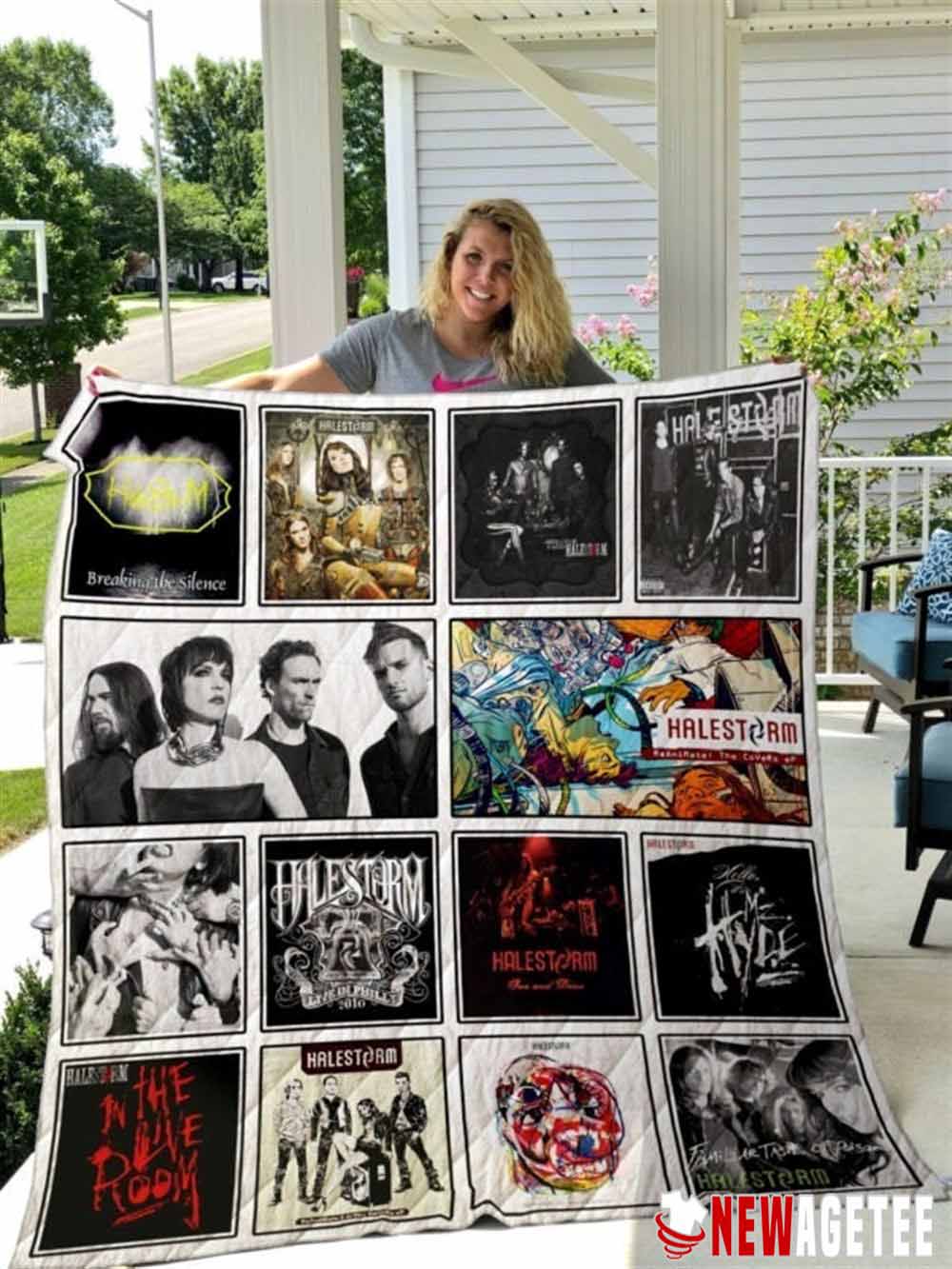 Halestorm Sherpa Fleece Blanket Halestorm Sherpa Fleece Blanket