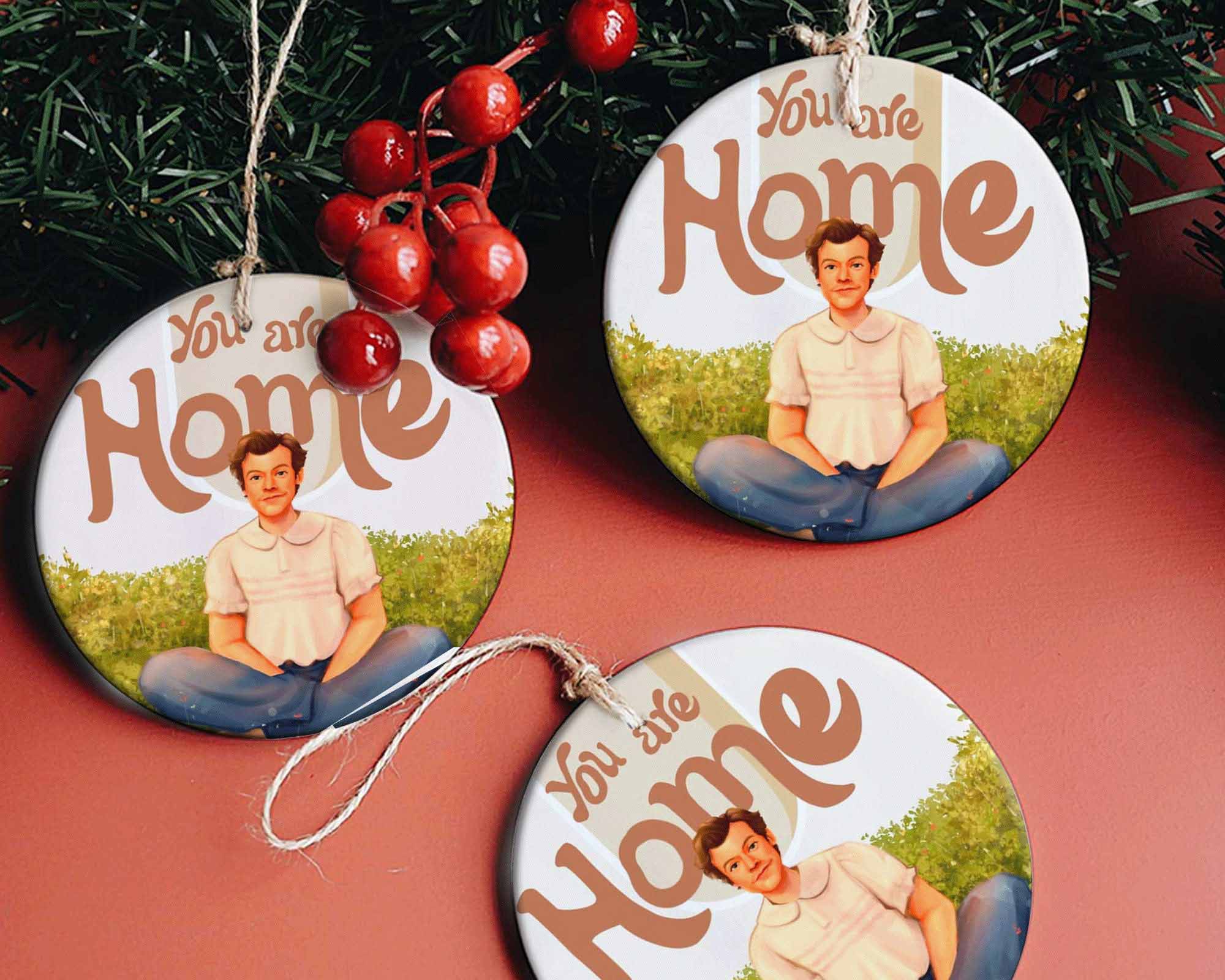 Harry Styles You Are Home Christmas Xmas Ornament Decoration
