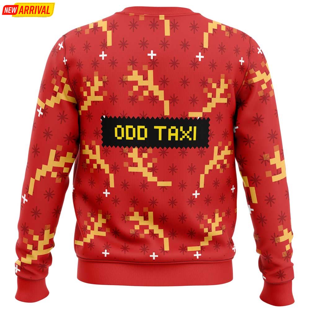 Hiroshi Odokawa Odd Taxi Odd Christmas Ugly Christmas Sweater