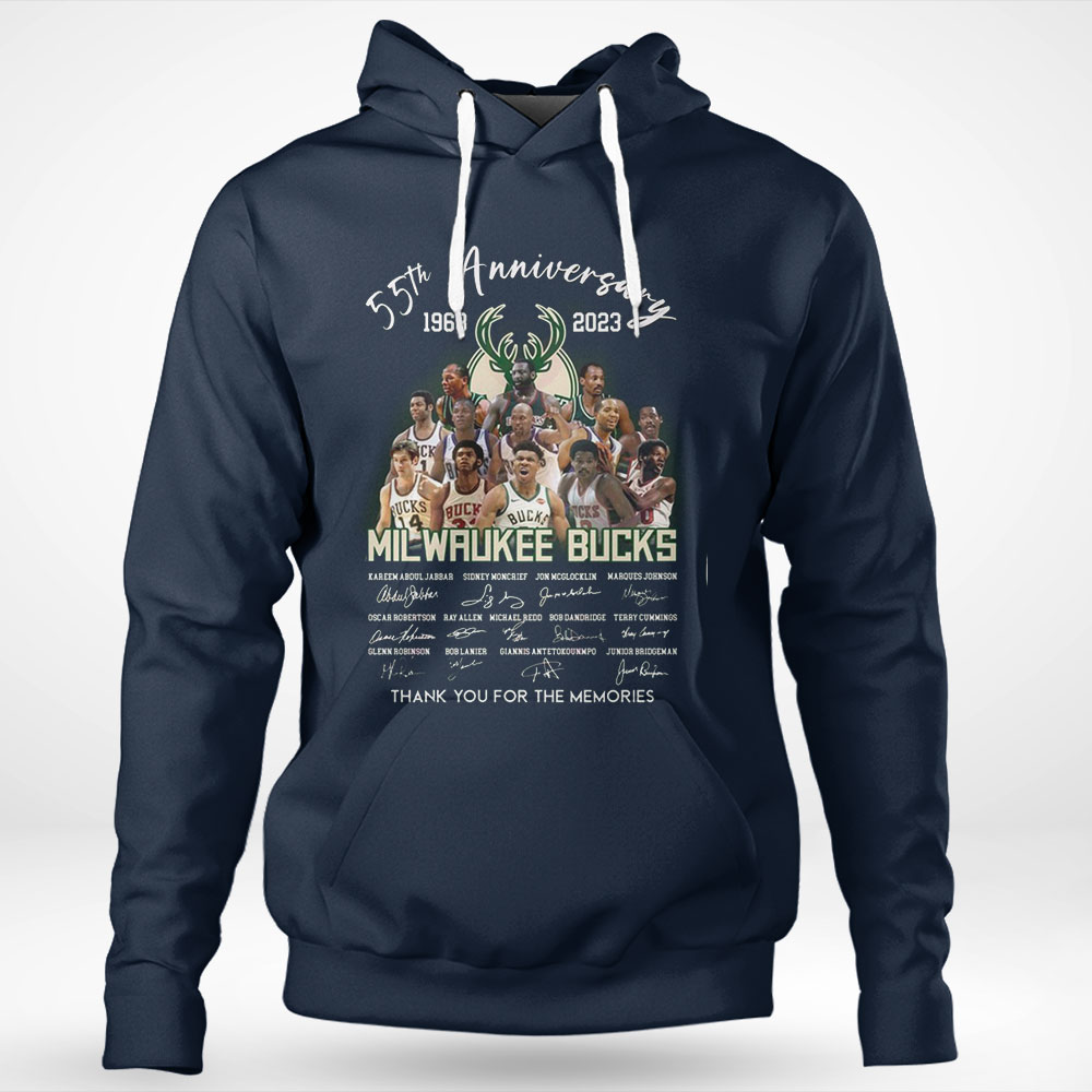 55th Anniversary Milwaukee Bucks Thank You For The Memories T-shirt