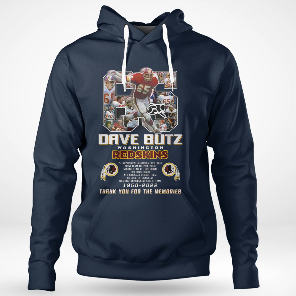 Dave Butz Washington Redskins 1950 – 2022 Thank You For The Memories T-shirt