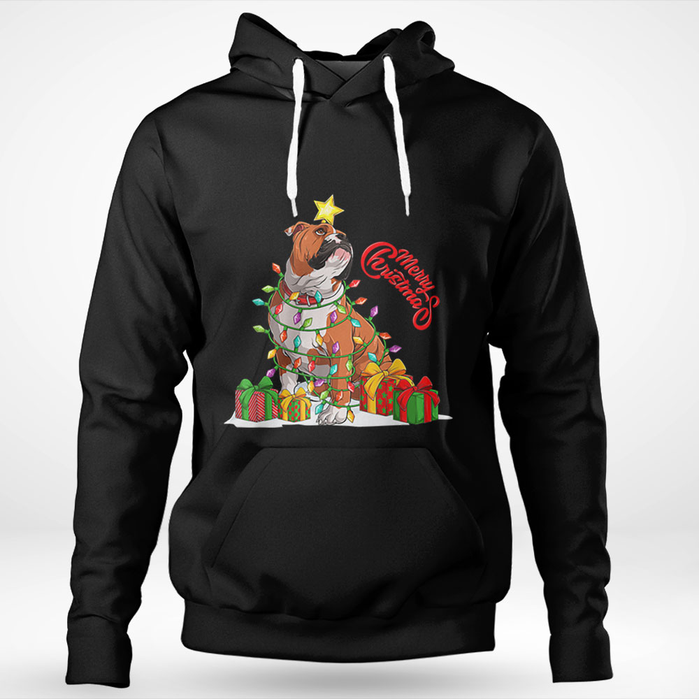 English Bulldog Christmas Tree Shirt