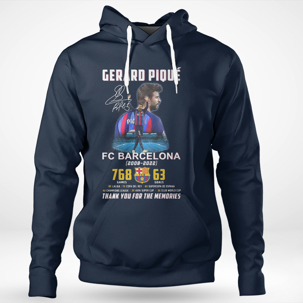 Gerard Pique Fc Barcelona 2008 – 2022 Thank You For The Memories T-shirt