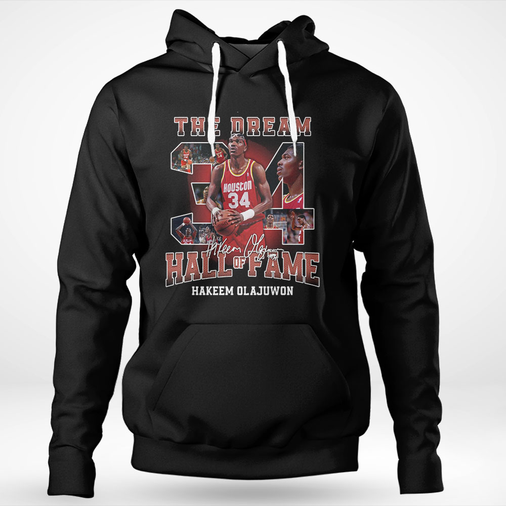 The Dream Houston Basketball Hakeem Olajuwon Legend Signature Hoodie Shirt