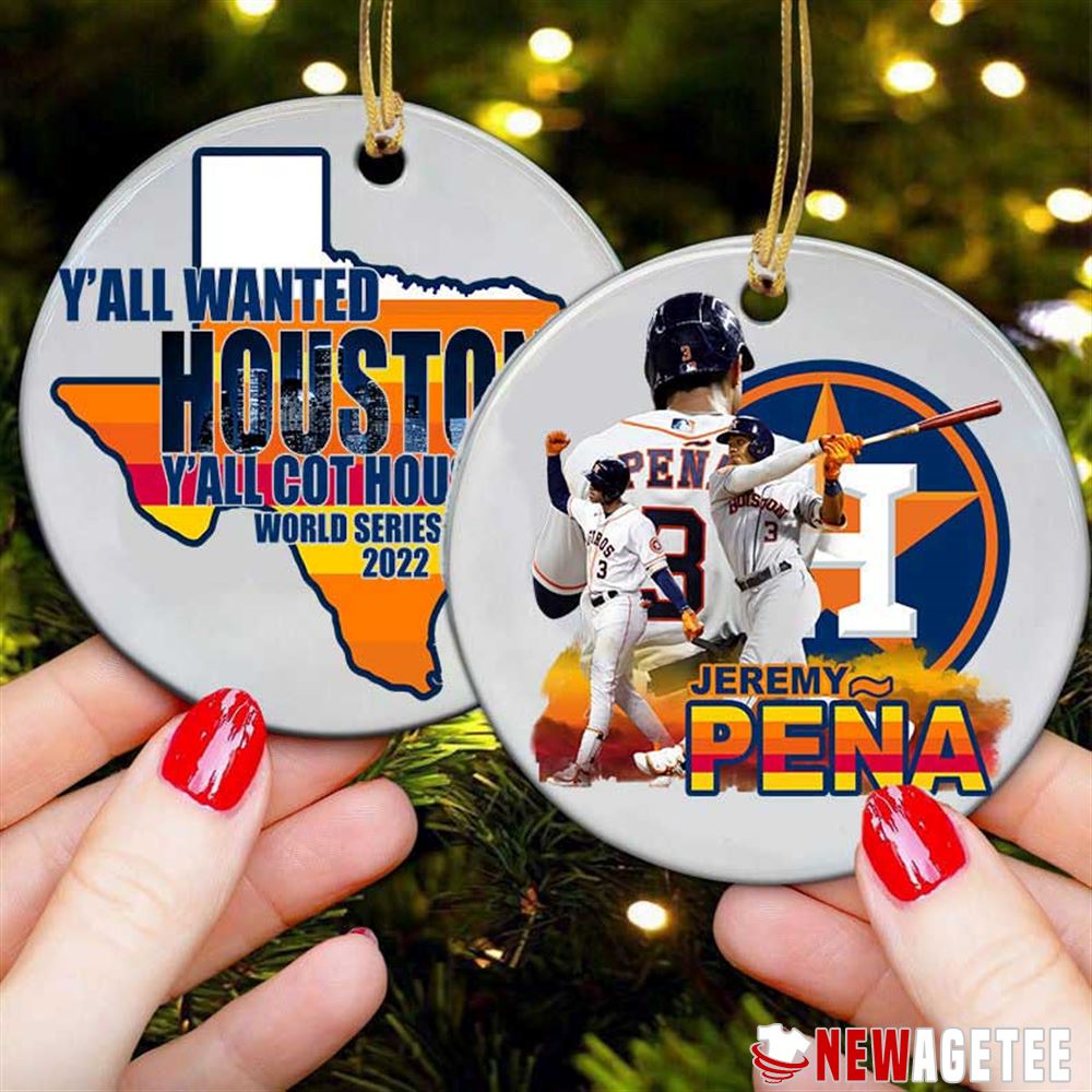 Jeremy Pena Houston Astros World Series 2022 Christmas Ornament Decoration