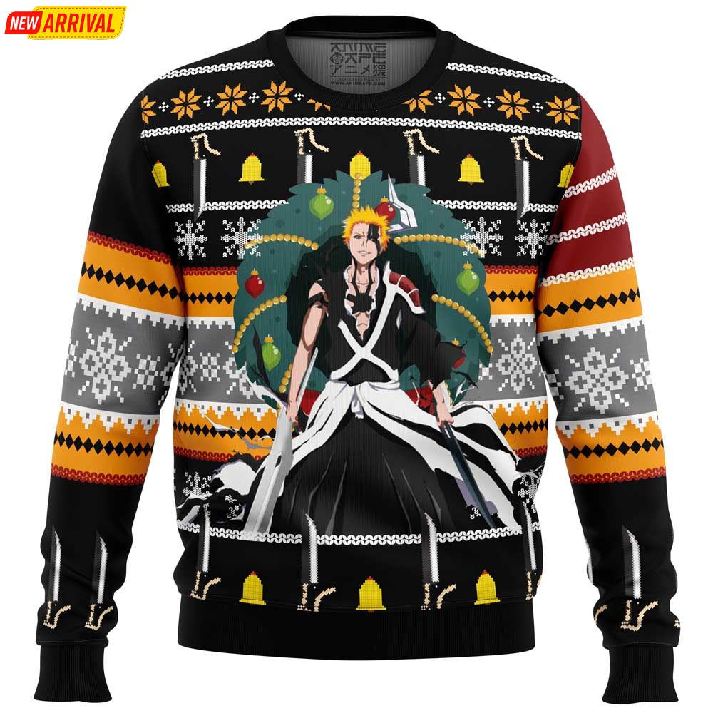 Ichigo True Bankai Bleach Ugly Christmas Sweater