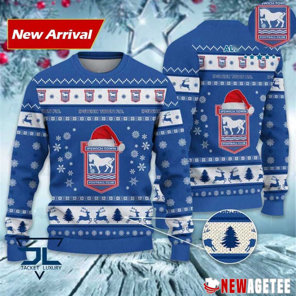 Ipswich Town Fc Efl Championship Christmas Sweater
