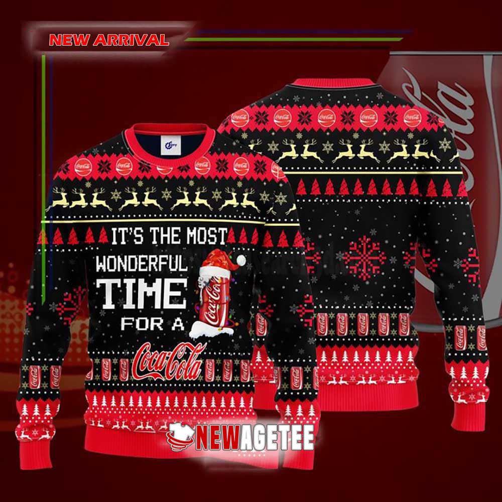 Its The Most Wonderful Time For A Coca Cola Ugly Christmas Sweater