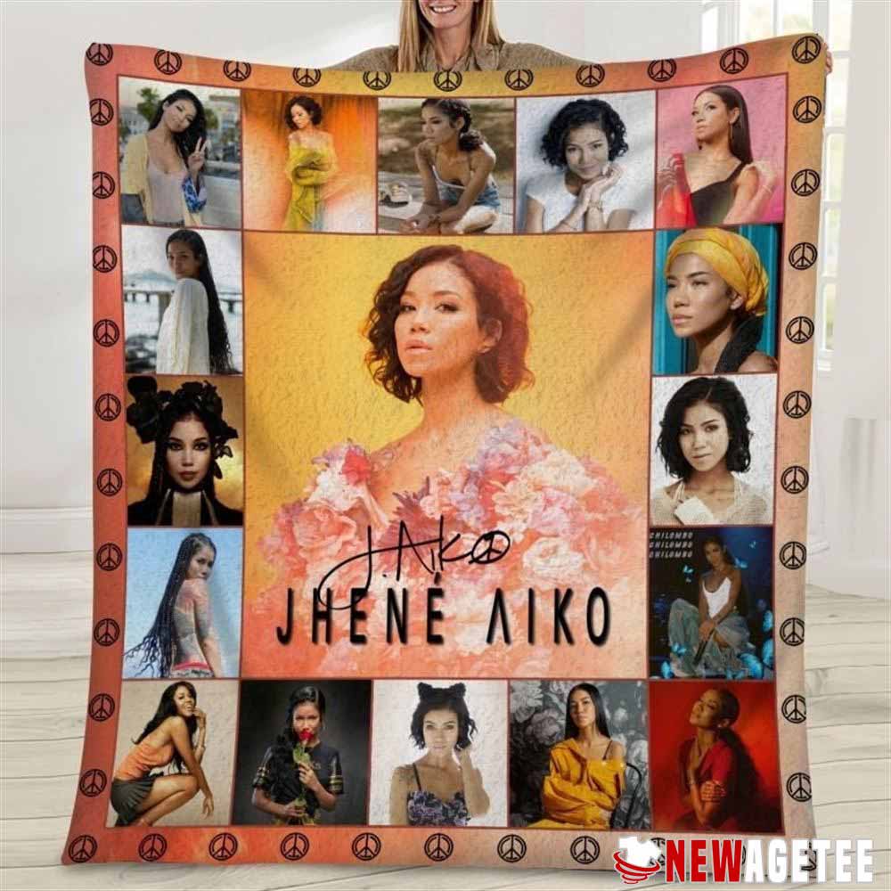 Jhene Aiko Music Queen Size Fleece Blanket Jhene Aiko Music Queen Size Fleece Blanket
