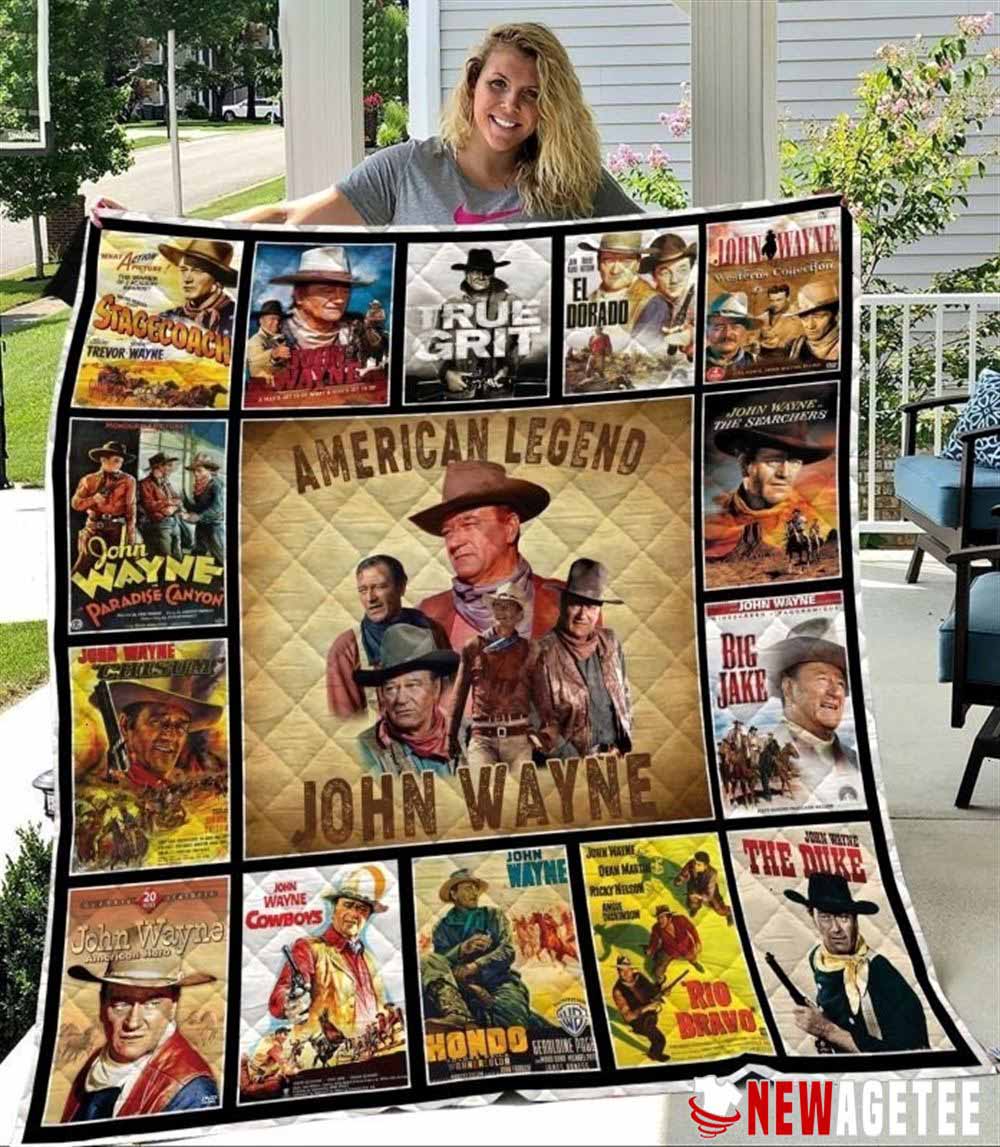 John Wayne Quilt Blanket Queen John Wayne Quilt Blanket Queen