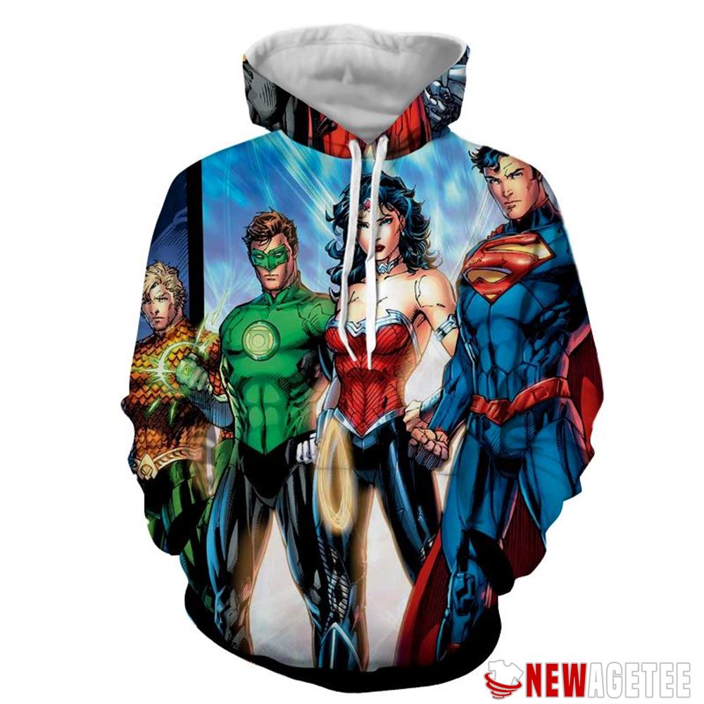 Justice League Heroes Team Unisex Hoodie