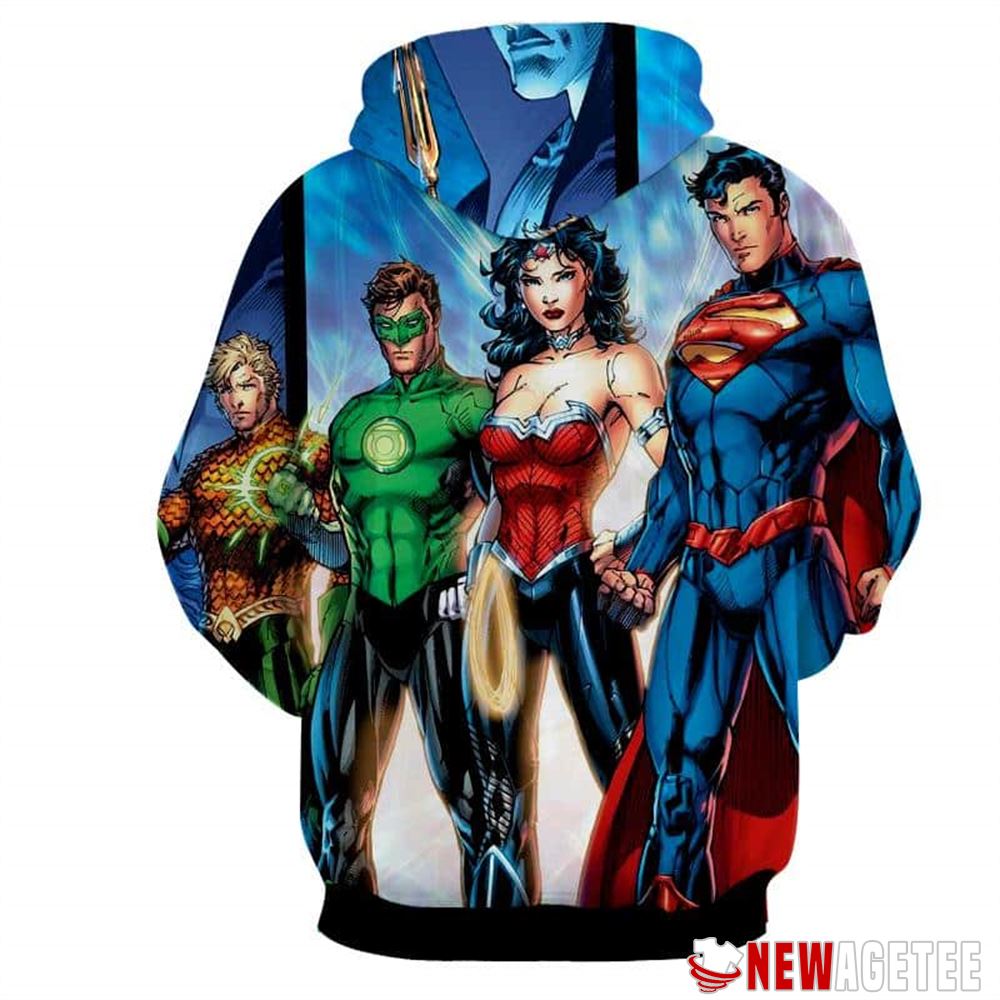 Justice League Heroes Team Unisex Hoodie