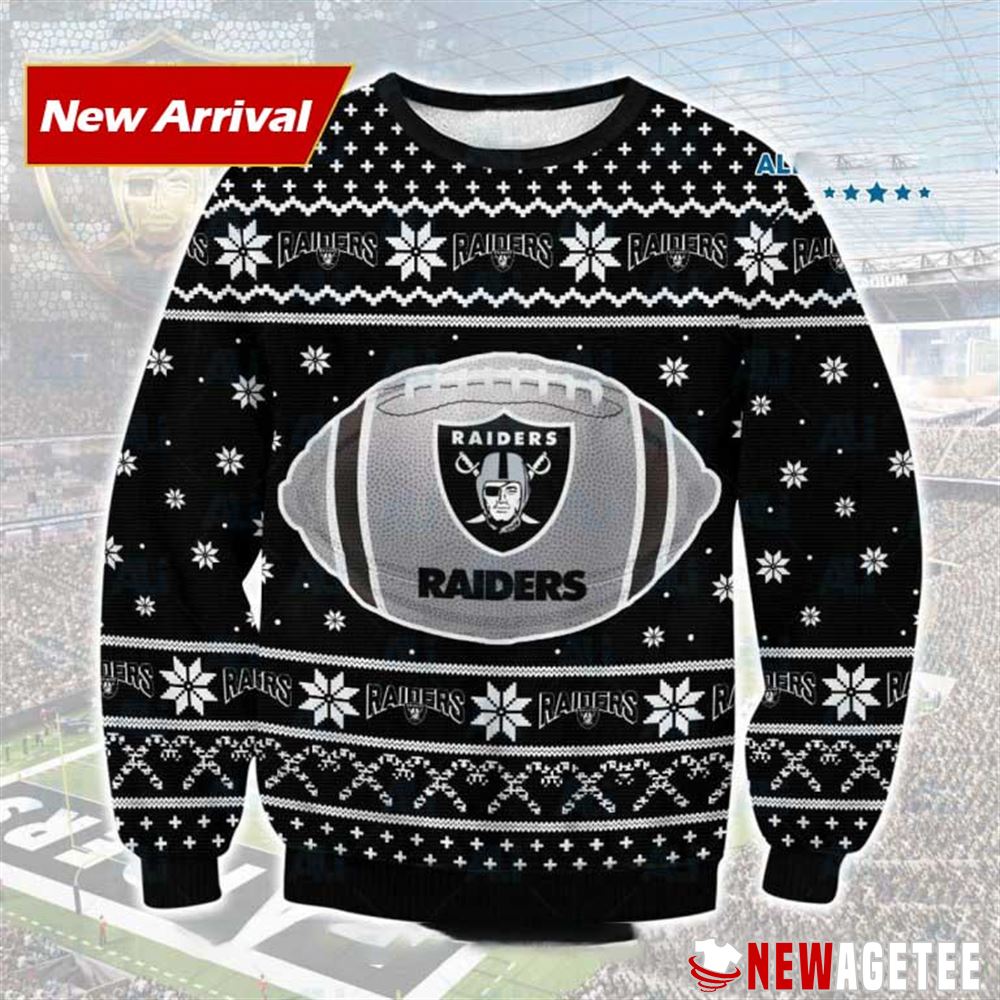 Las Vegas Raiders Baseball Ugly Christmas Sweater