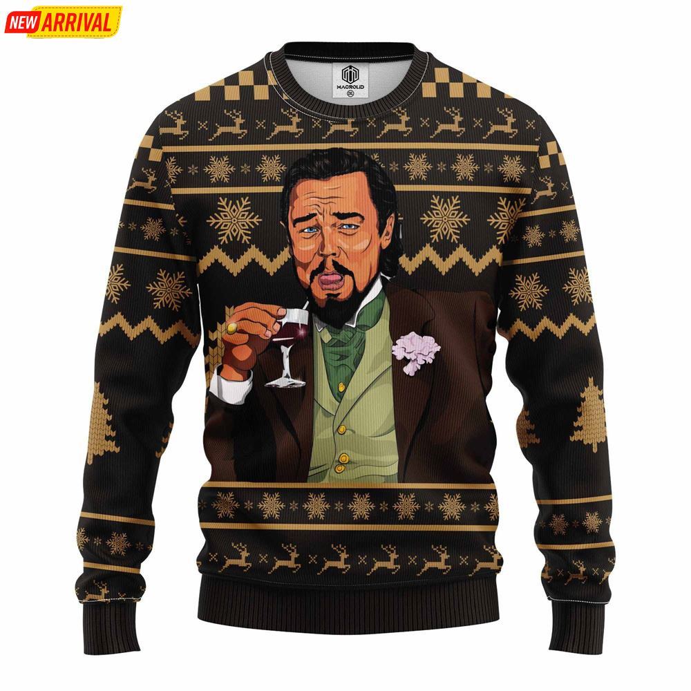 Leo Meme Funny Ugly Christmas Sweater