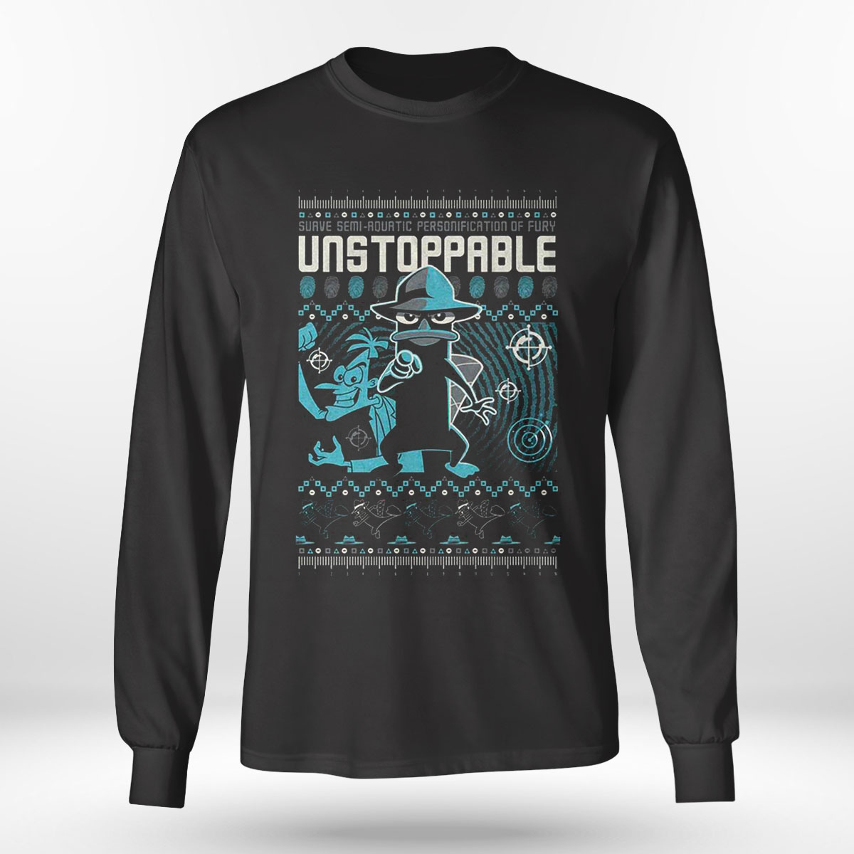 Disney Phineas And Ferb Perry Time Ugly Christmas Shirt Disney Phineas And Ferb Perry Time Ugly Christmas Shirt