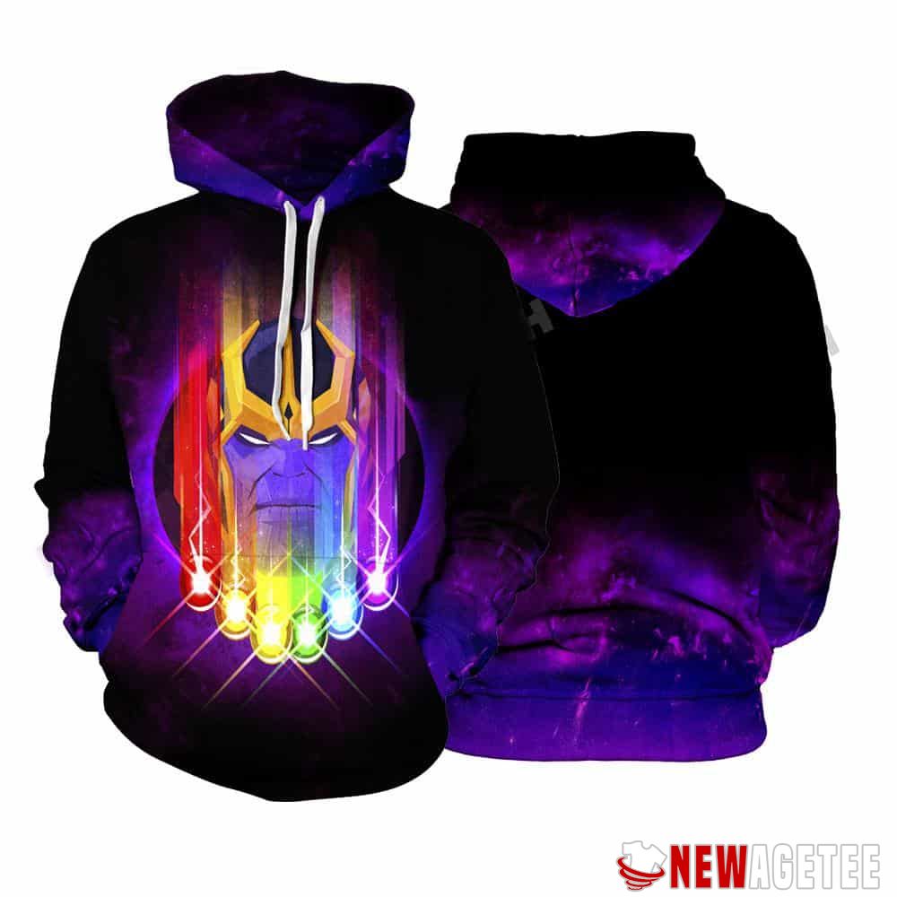 Marvel Thanos Face The Infinity Stones Unisex Hoodie