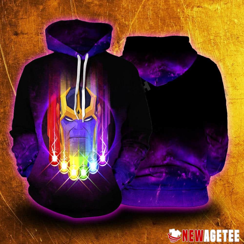 Marvel Thanos Face The Infinity Stones Unisex Hoodie