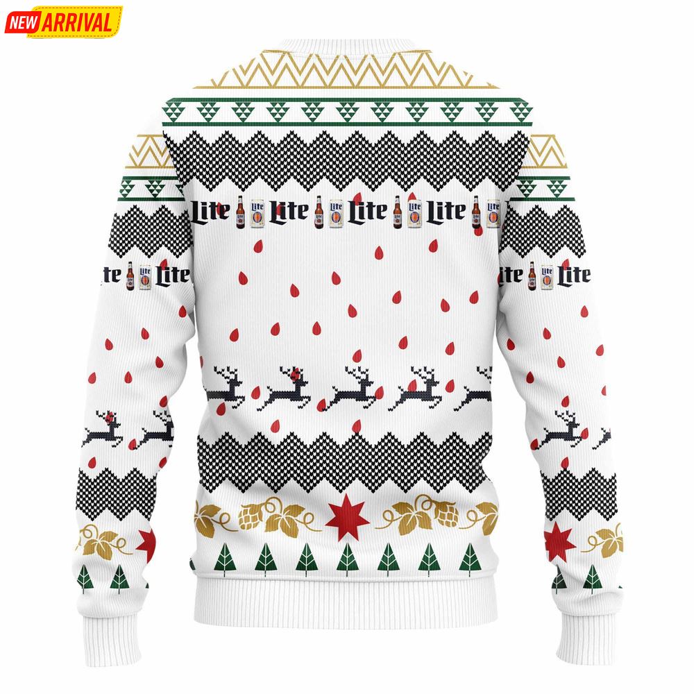 Miller Lite Beer Ugly Christmas Sweater
