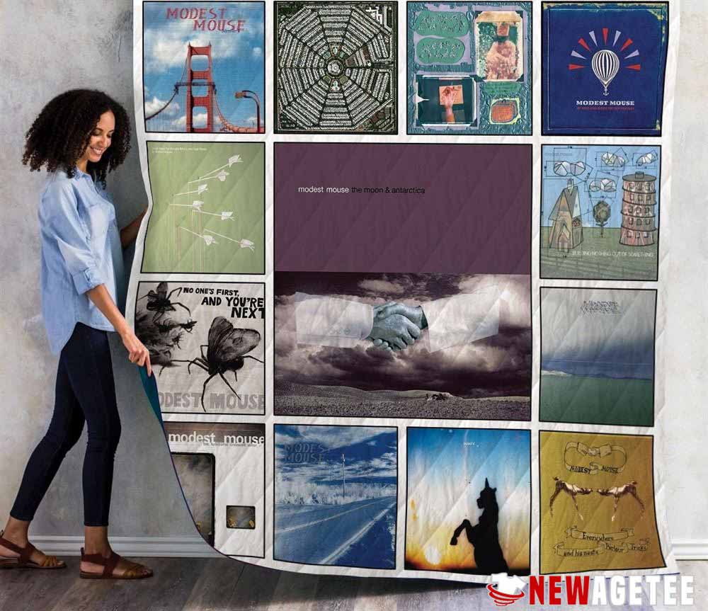 Modest Mouse Rock Band Albums Quilt Blanket Queen Gifts For Rock Fans