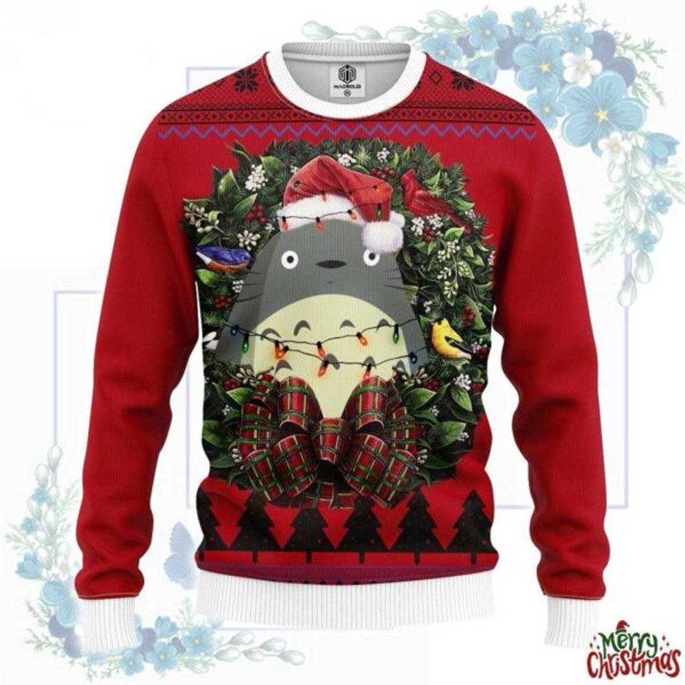 My Neighbor Totoro Studio Ghibli Ugly Christmas Sweater My Neighbor Totoro Studio Ghibli Ugly Christmas Sweater