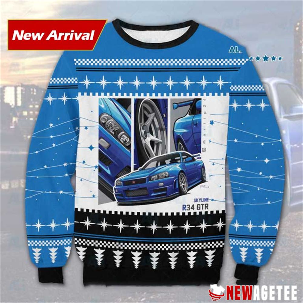 Nissan Skyline Ugly Christmas Sweater