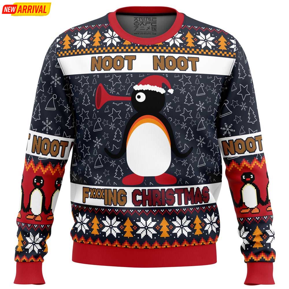 Noot Christmas Pingu Ugly Christmas Sweater Noot Christmas Pingu Ugly Christmas Sweater
