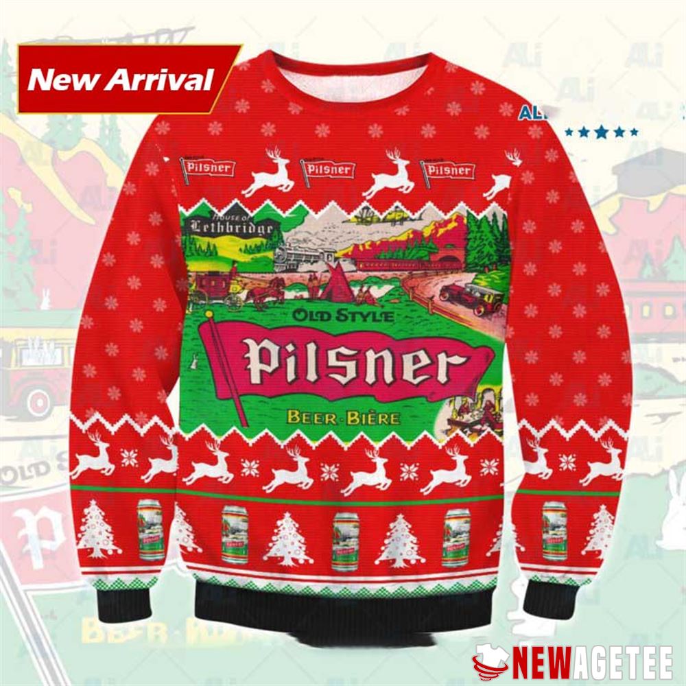 Old Style Pilsner Ugly Christmas Sweater