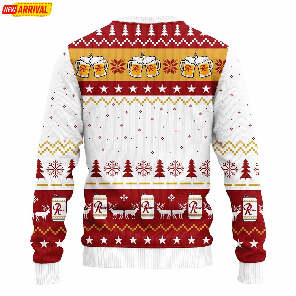 Rainier Beer Ugly Christmas Sweater