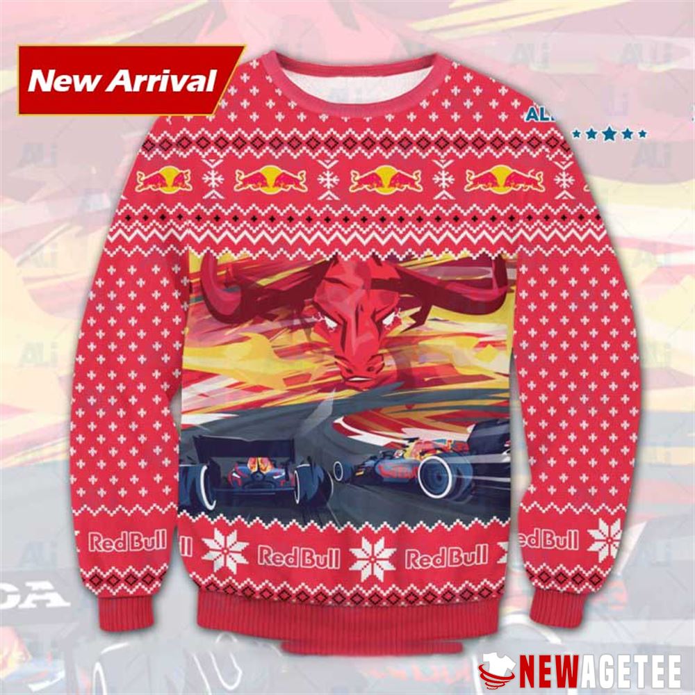 Red Bull Racing Ugly Christmas Sweater Red Bull Racing Ugly Christmas Sweater