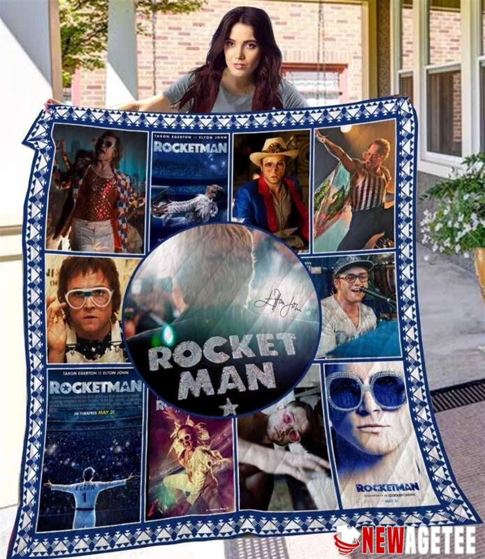 Rocketman Sherpa Fleece Blanket