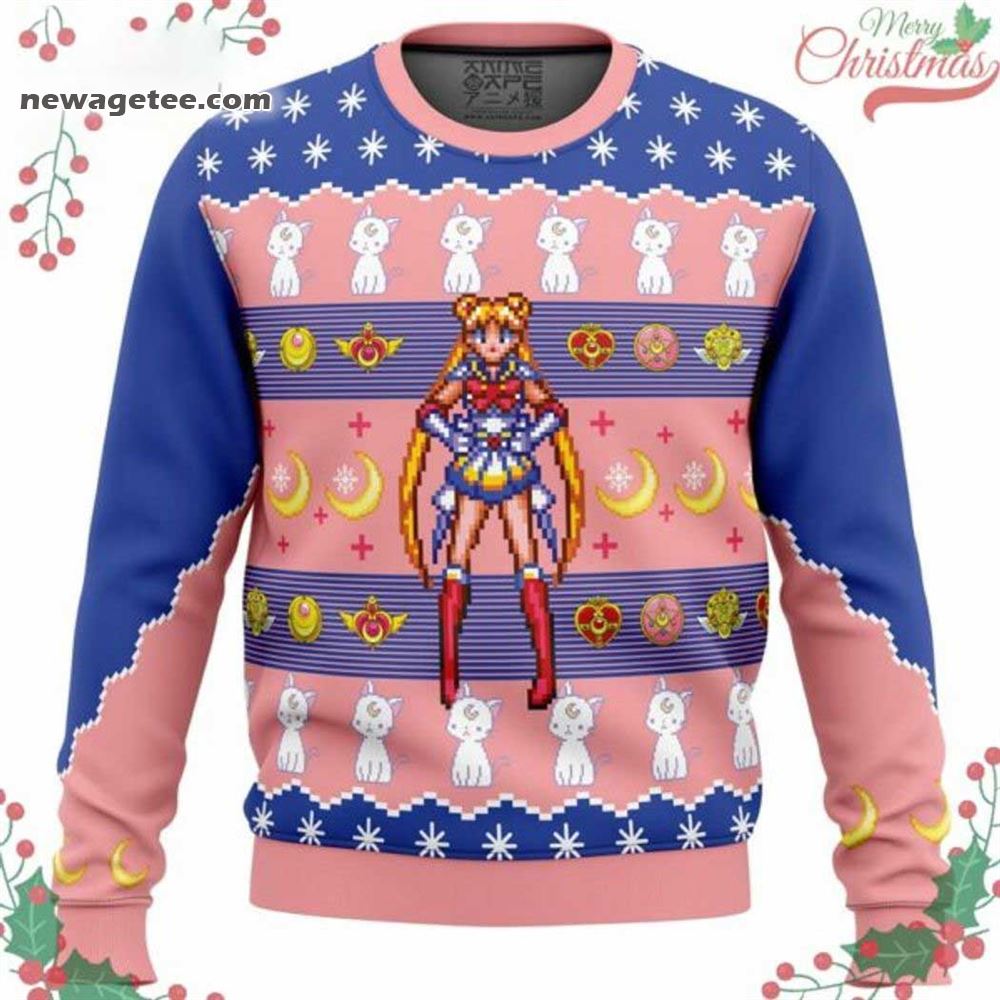 Sailor Moon Artemis Ugly Christmas Sweater Sailor Moon Artemis Ugly Christmas Sweater